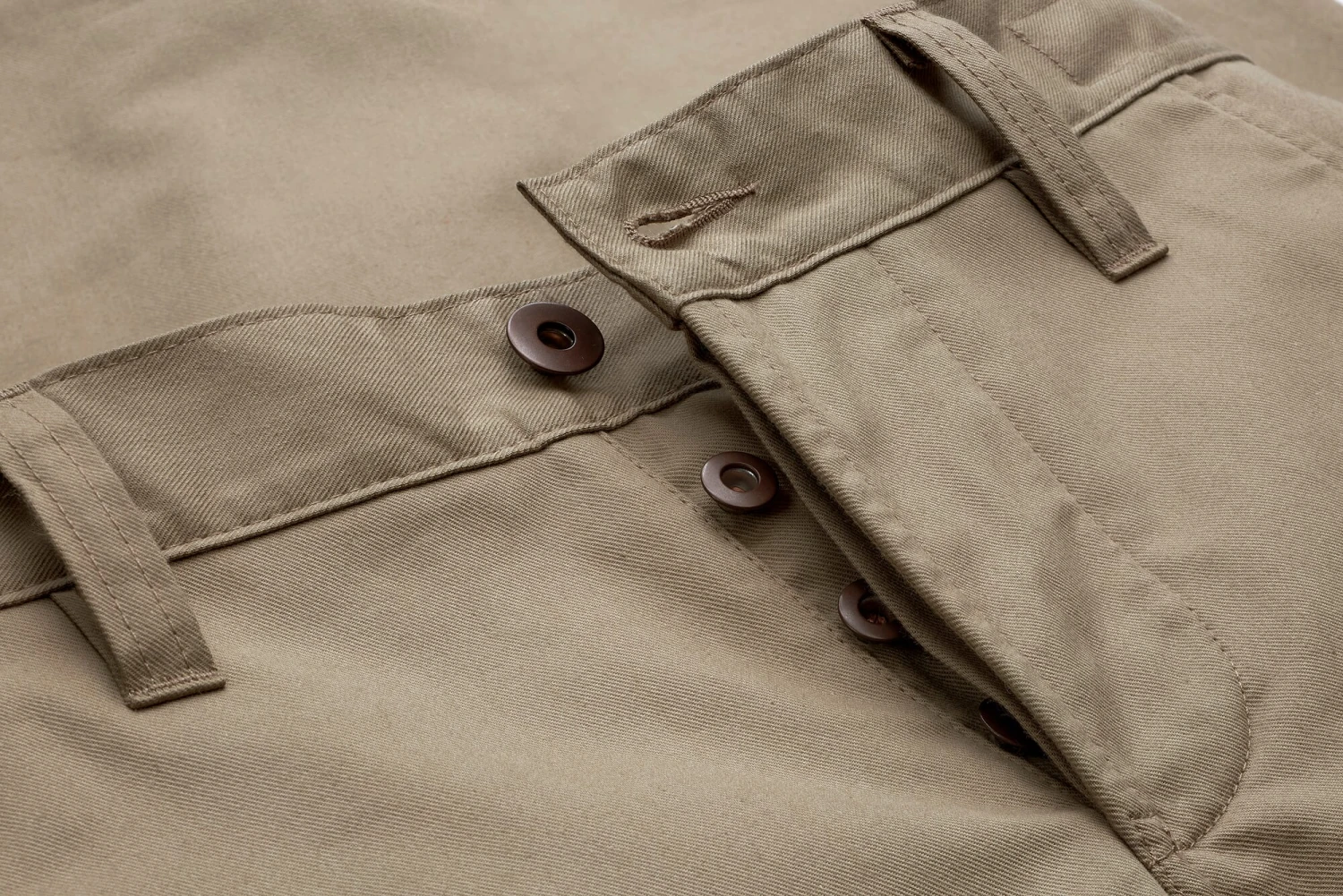 Herrenchino Knoopsluiting, Beige 5 Herrenchino Knoopsluiting, Beige - Afbeelding 3