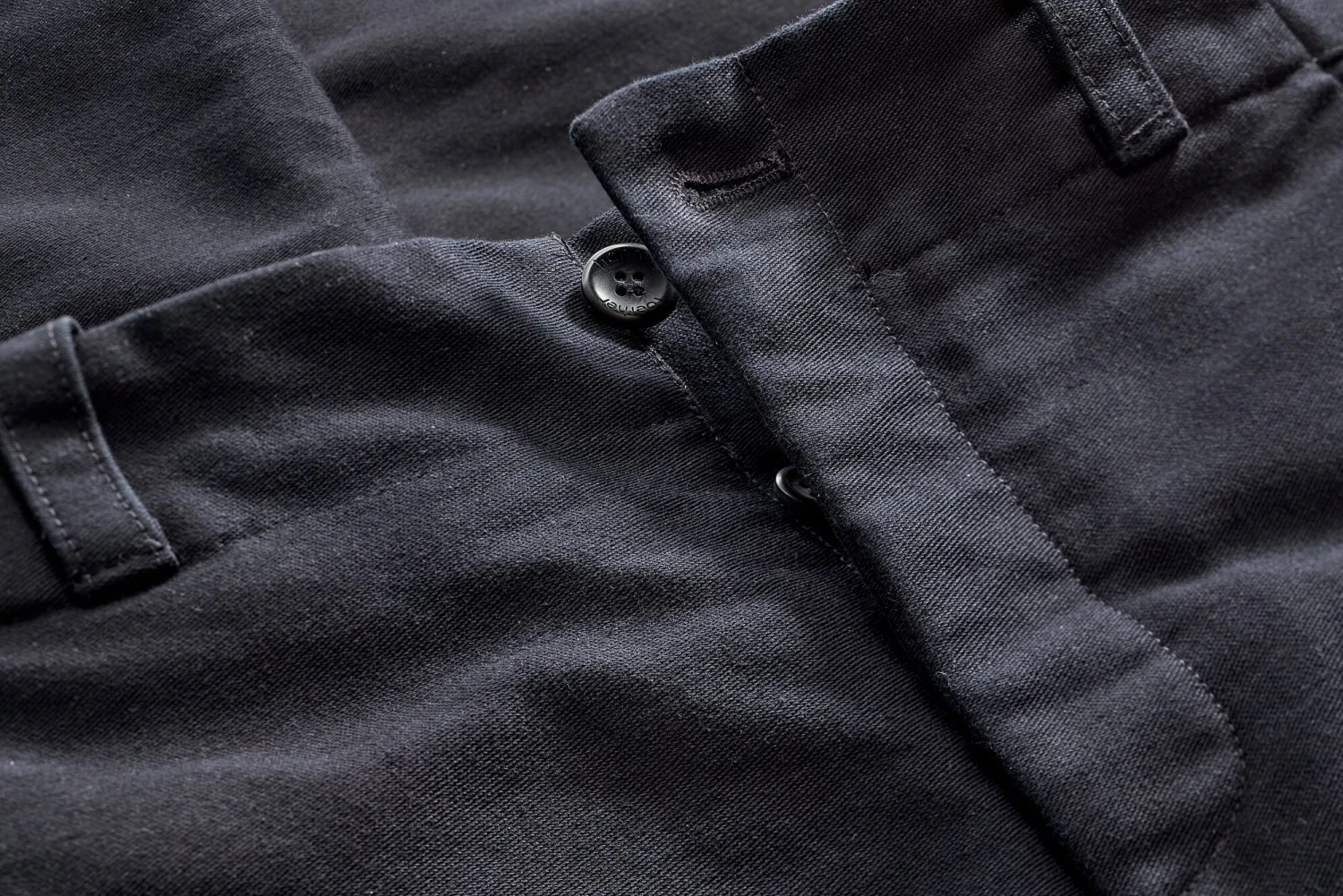 Katoenen Herenbroek, Blauw-zwart 5 Katoenen Herenbroek, Blauw-zwart - Afbeelding 3