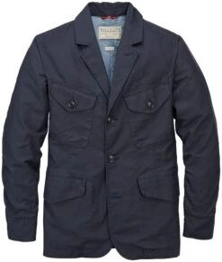 Katoenen Herenjack, Donkerblauw