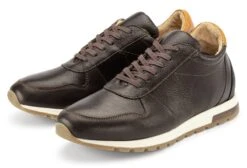 Lage Veterschoen Voor Heren, Braunzwart