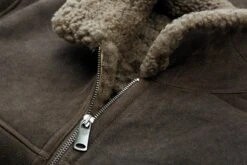 Lamsleren Herenjack, Marone -Armedangels Winkel lamsleren herenjack 2