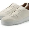 Leren Herensneakers, Natuur -Armedangels Winkel leren herensneakers