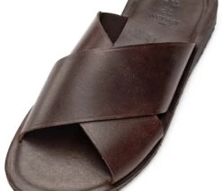 Leren Muiltjes Voor Heren, Donkerbruin -Armedangels Winkel leren muiltjes heren 2