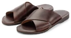 Leren Muiltjes Voor Heren, Donkerbruin