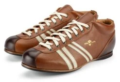 Leren Sportschoen, Cognac-Braun