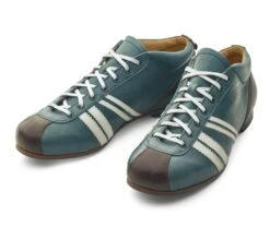 Leren Sportschoen, Grijsblauw