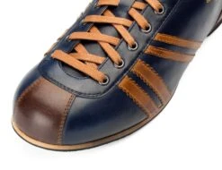 Leren Sportschoen Derby, Donkerblauw -Armedangels Winkel leren sportschoen derby 5