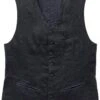 Linnen Herengilet, Zwart-blauw 1 Linnen Herengilet, Zwart-blauw -Armedangels Winkel linnen herengilet