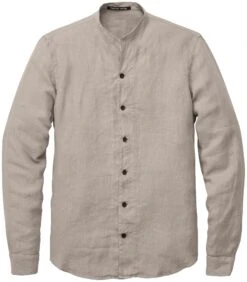 Linnen Herenhemd, Taupe