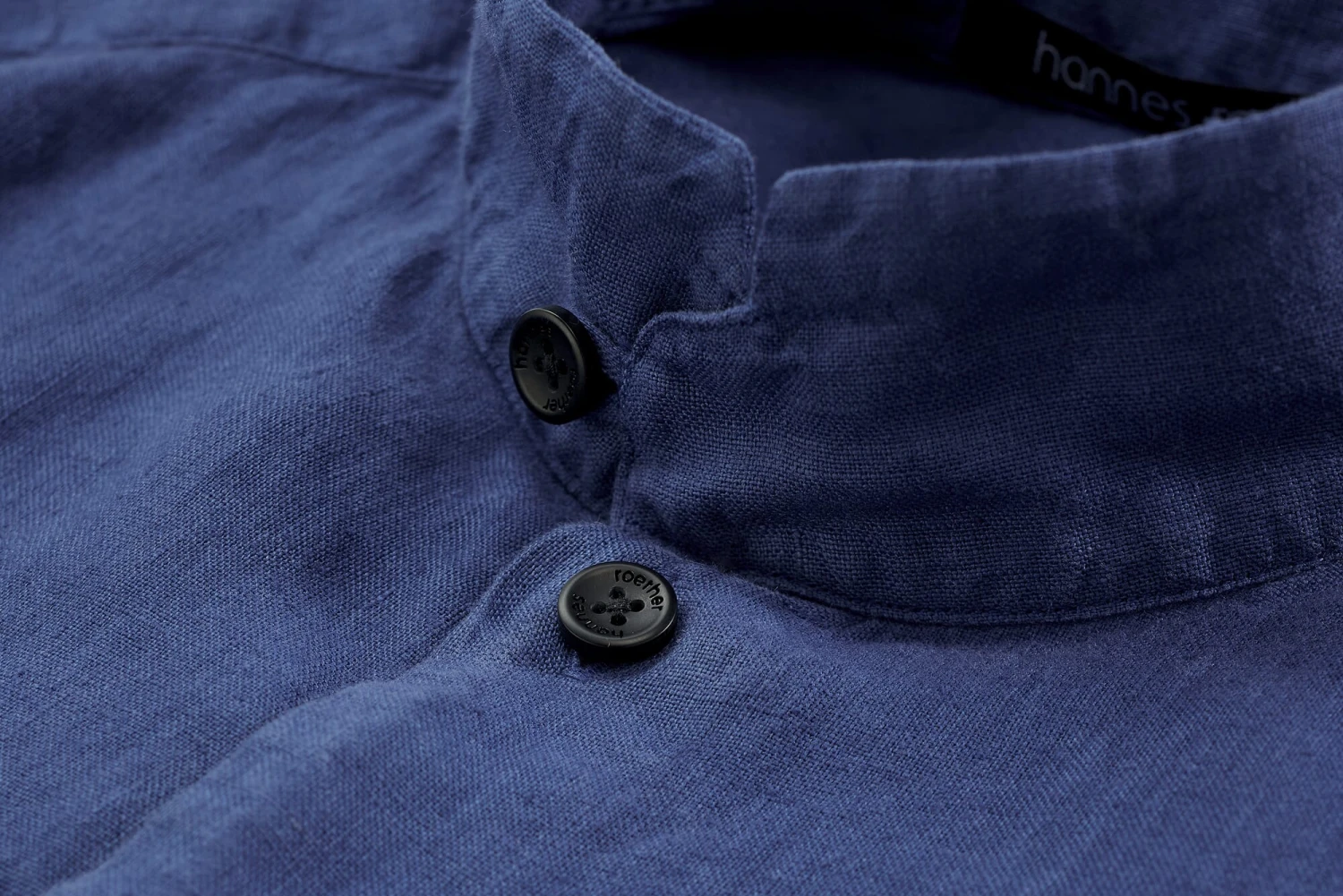 Linnen Herenhemd, Kobalt 5 Linnen Herenhemd, Kobalt - Afbeelding 3