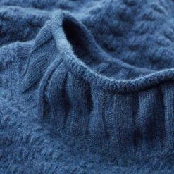 Merino Heren Trui, Blauw -Armedangels Winkel merino heren trui 1