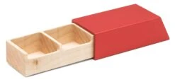 Pillendoos Monoliet, 2 Compartimenten, Rood