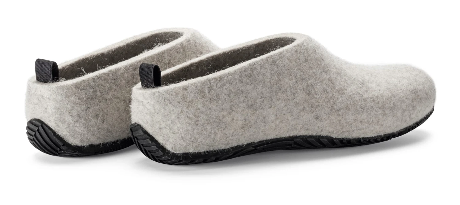 Slippers Lahtiset, Lichtgrijs / Zwart 4 Slippers Lahtiset, Lichtgrijs / Zwart - Afbeelding 2