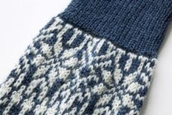 Sok Jacquard Virgin Wool, Blauw -Armedangels Winkel sok jacquard virgin wool 2