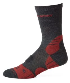 Sportsok Merino Wol, Antraciet Rood -Armedangels Winkel sportsok merino wol 1