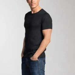 T-shirt 1950, Zwart -Armedangels Winkel t shirt 1950 9