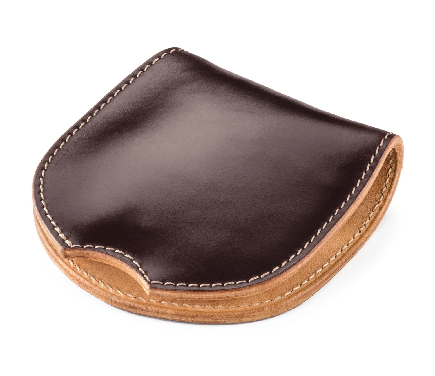 Tijdloze Cordovan Portemonnee, Oxblood 3 Tijdloze Cordovan Portemonnee, Oxblood