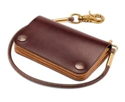 Tijdloze Cowhide Portemonnee, Oxblood