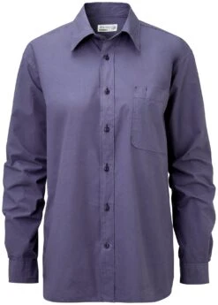 Unisex Overhemd Relaxed Fit, Blauw Violet -Armedangels Winkel unisex overhemd relaxed fit 2