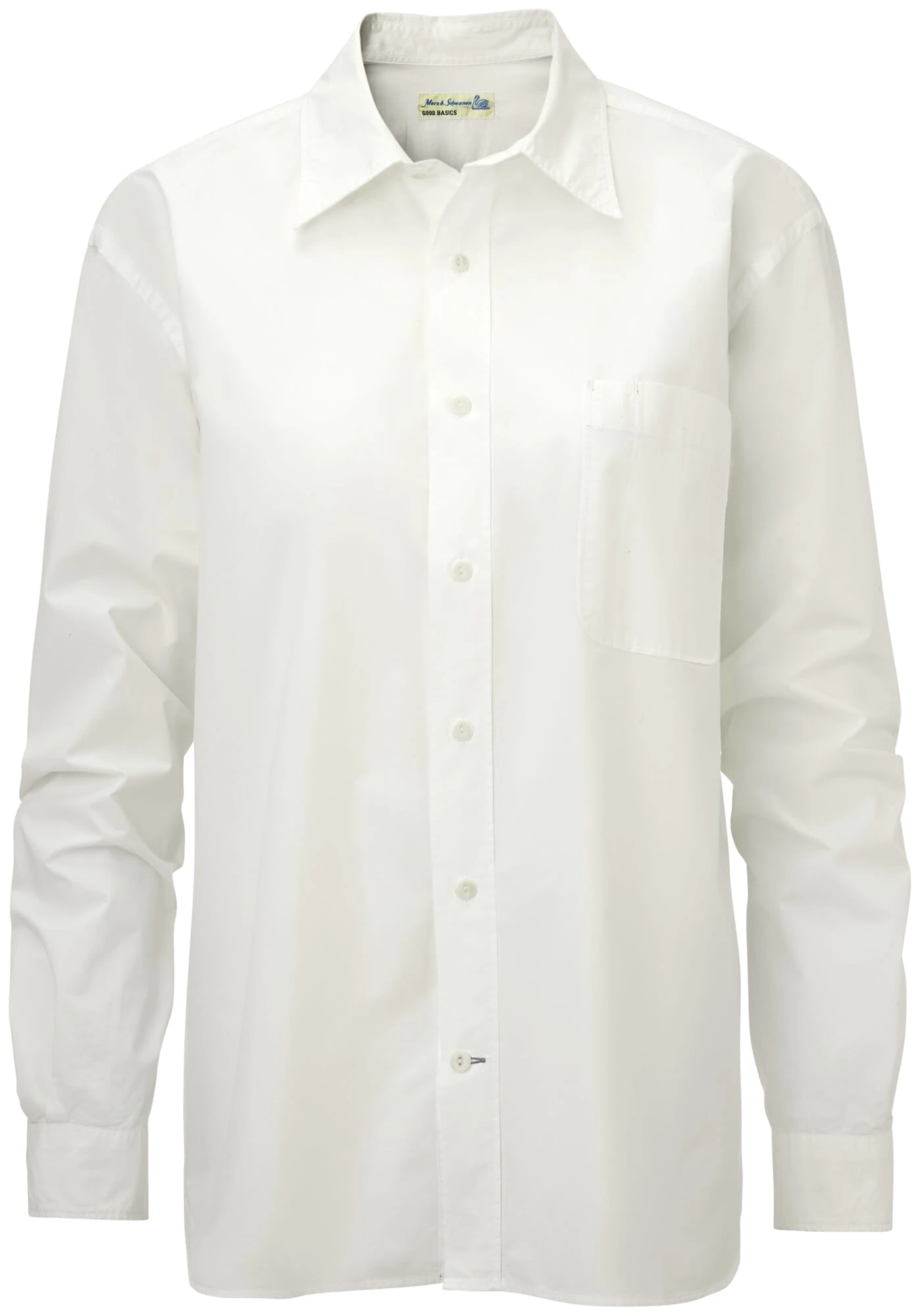 Unisex Overhemd Relaxed Fit, Wit 5 Unisex Overhemd Relaxed Fit, Wit - Afbeelding 3