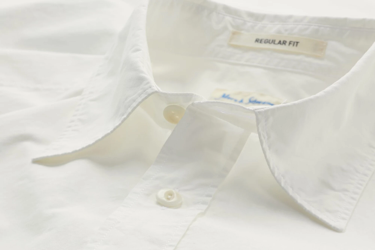 Unisex Overhemd Relaxed Fit, Wit 7 Unisex Overhemd Relaxed Fit, Wit - Afbeelding 5