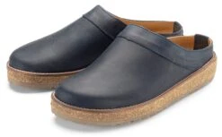 Haflinger Unisex Slipper Van Koeienhuid, Donkerblauw