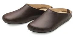 Haflinger Unisex Slipper Van Koeienhuid, Braun