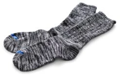 Unisex Sok, Zwart-Natuur-Melange