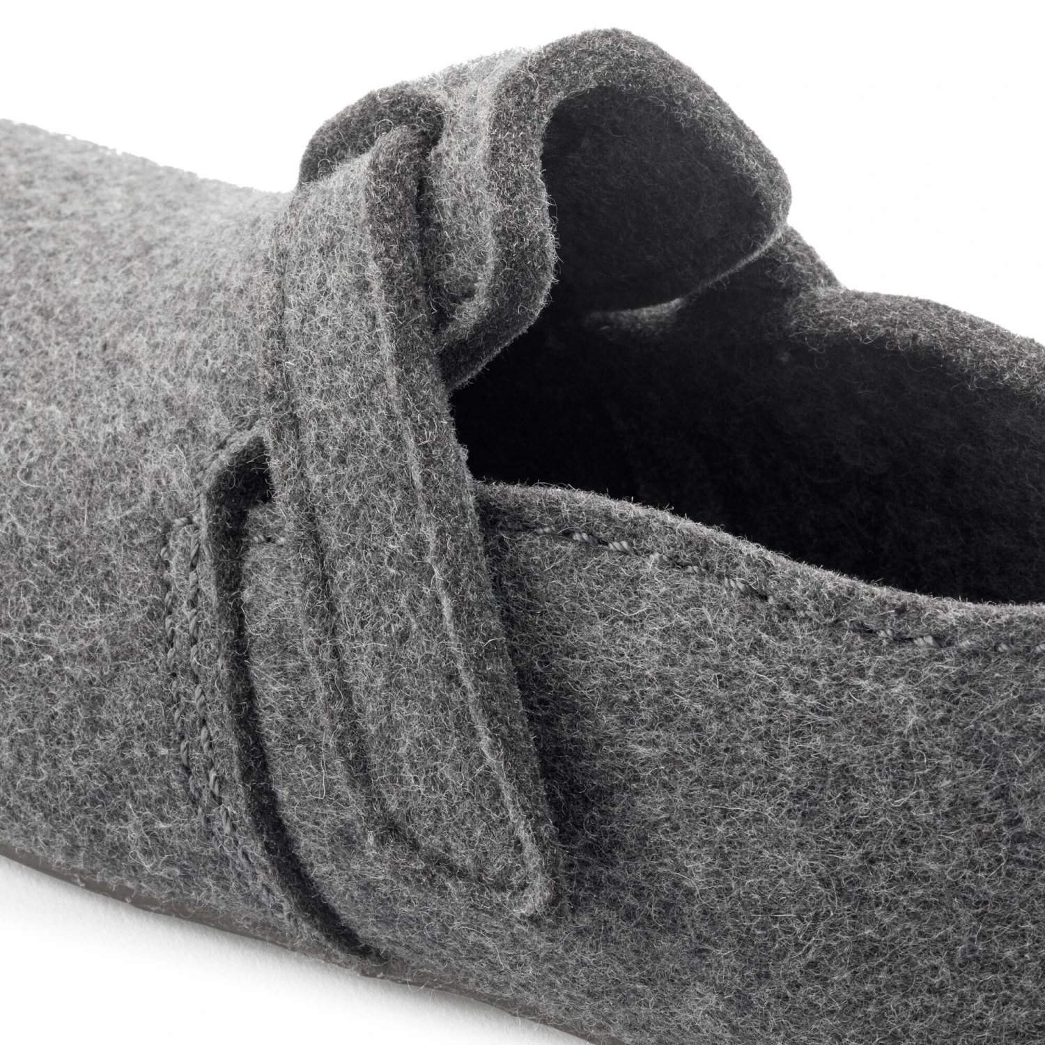 Haflinger Vilten Pantoffel, Grafiet 5 Haflinger Vilten Pantoffel, Grafiet - Afbeelding 3