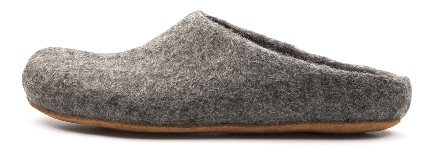Vilten Pantoffel Tiroler Steen Schaap, Grijs 4 Vilten Pantoffel Tiroler Steen Schaap, Grijs - Afbeelding 2