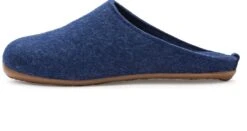 Haflinger Vilten Pantoffels, Blauw -Armedangels Winkel vilten pantoffels 3