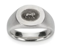 Zilveren Herenring, Leeuw, 59 (18,8 Mm)